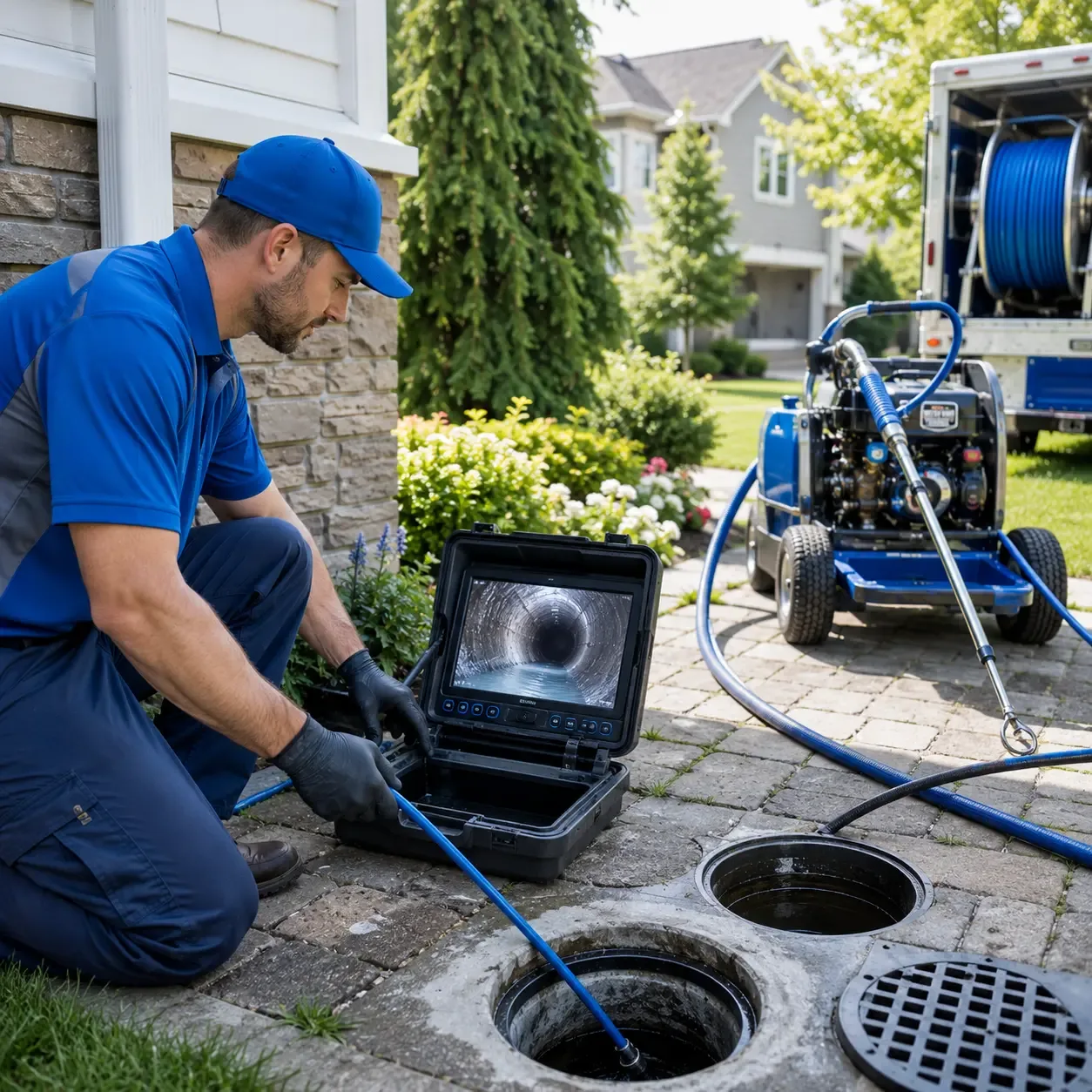 Outdoor drain cleaning professionals serving Prompton, PA